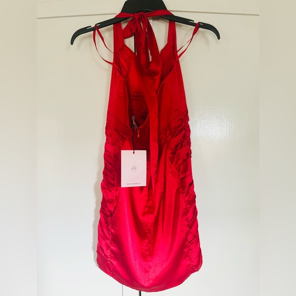 Hello Molly Foxy Lover Satin Mini Dress - Picture 8 of 9